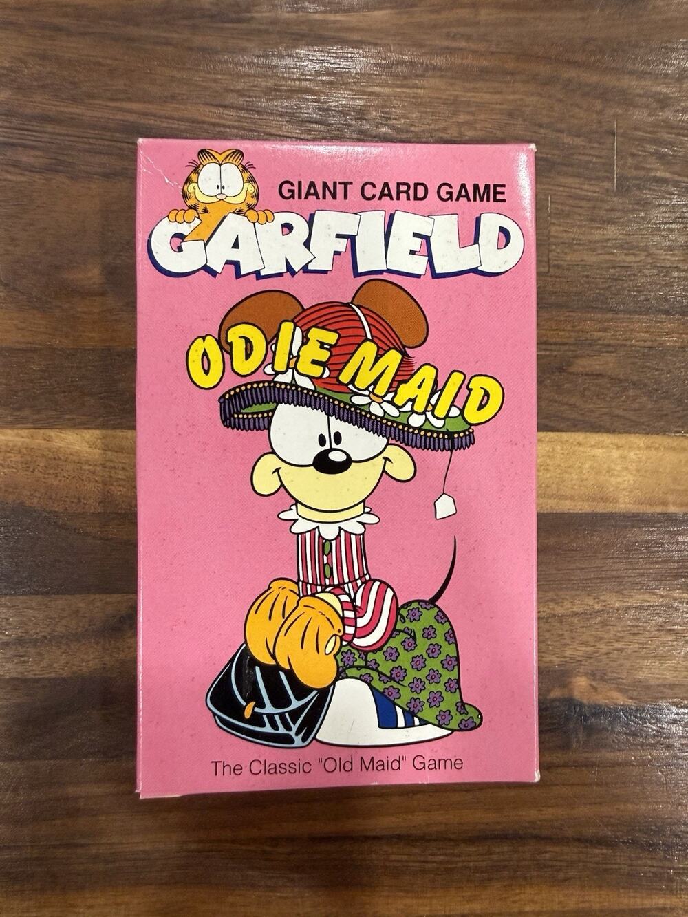 Vintage 1978 Garfield Olde Maid Odie Maid Pink Packaging Cards COMPLETE